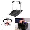 ABS Black Car Storage Battery Holder Hold Tray Adjustable Bracket 2m Screw Rod