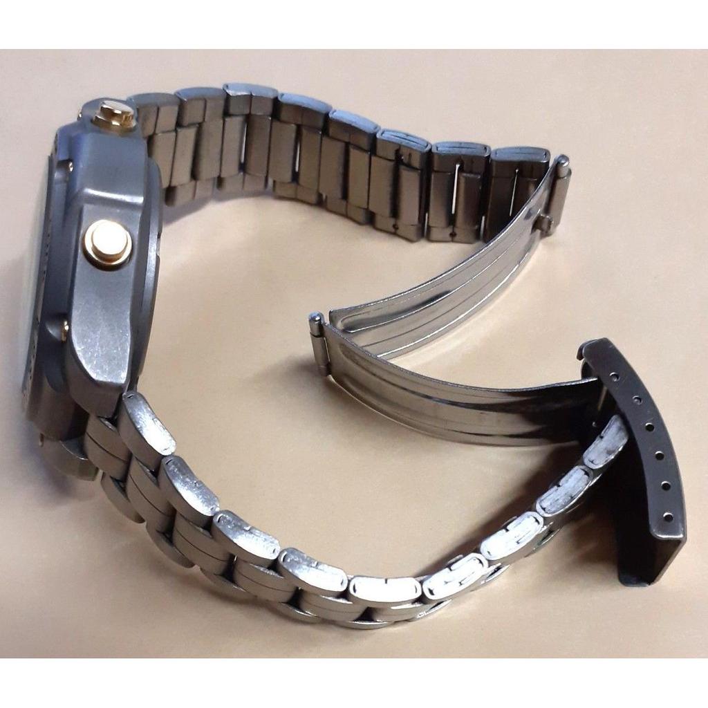 Used SEIKO ALBA EPSILON V084-8000 Box Included Genuine Belt Epsilon Titanium