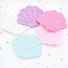 10Pcs 76*58mm Glitter Dot Print Shell Padded Appliques for DIY Cake Topper & Baby Headwear BB Clip Accessories Decor Patches