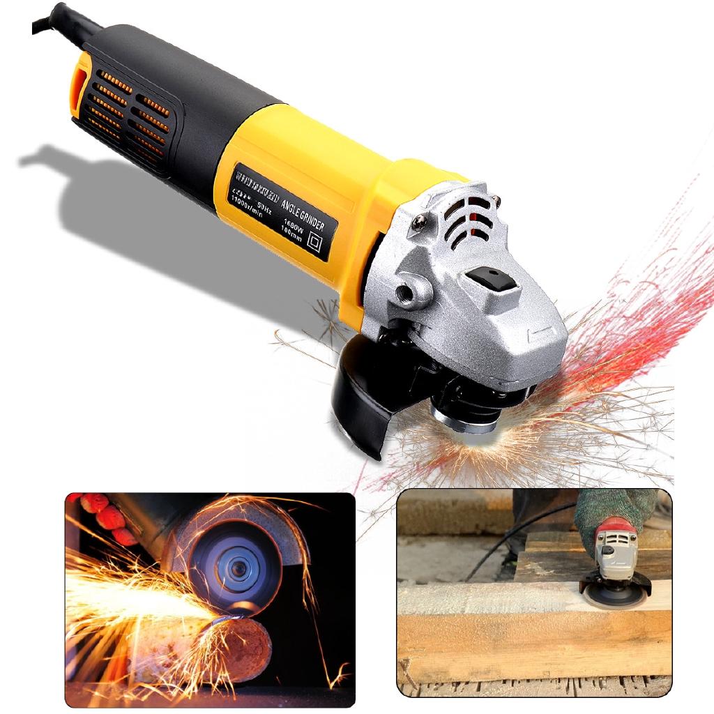 11000r/min 1680W Angle Grinder Electric Angle Grinding Cutting Power Tools 100mm Diameter 220V/50Hz