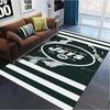 New York Jets Logo Carpet Rug for Living Room Bedroom Home Sofa Decoration,Kids Play Non-slip Floor Mat