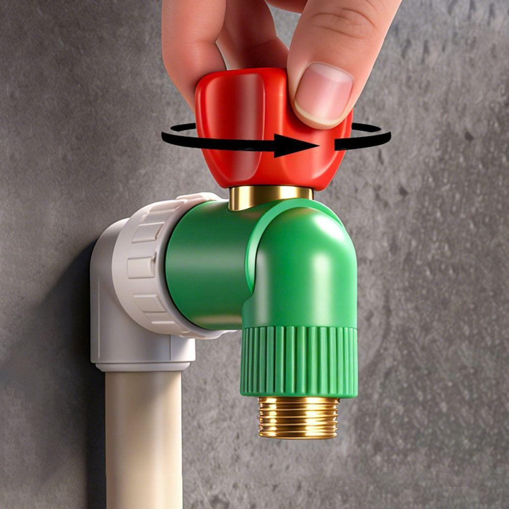 High-flow Water Pipe Valve Universal Interface Thread PPR Angle Valve Water Pipe Accessories