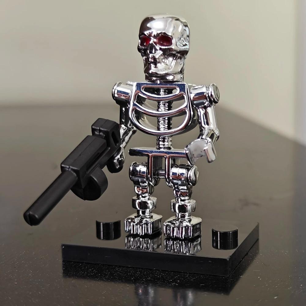 

Гальванічне покриття Хром Містер Золото Будівельні Блоки Золота Міні Фігурка Іграшки