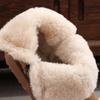 Herren Winter Schneestiefel mit Kunstfellfutter Plateau Stiefeletten aus Wildlederimitat Reißverschluss Bequeme warme Plüsch-PU-Leder Rutschfeste Kurze Booties Schuhe für Männer