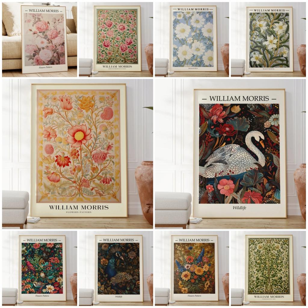 1PC Neutral William Morris Poster Poster Paper Print Home Living Room Bedroom Entrance Bar Cafe Art Painting Decoration