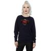DC Comics Womens/Ladies Justice League Movie Superman Emblem Sweatshirt