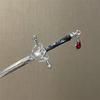 Lady Girl Chinese Cool Pendant Sword Hairpin Fashion Simple Modern Headdress Back of The Head Pan Hair Ornament