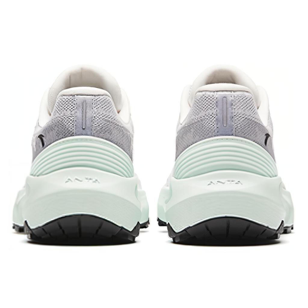 Anta Comfortable Fabric Cushioning Breathable Low top Running Shoes Women's Paper Gray 122345584-4