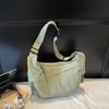 Nylon Messenger Bag Women's Simple Large Capacity 2025 Summer New Shoulder Bag Design Sense Niche Solid Color Dumpling Bag