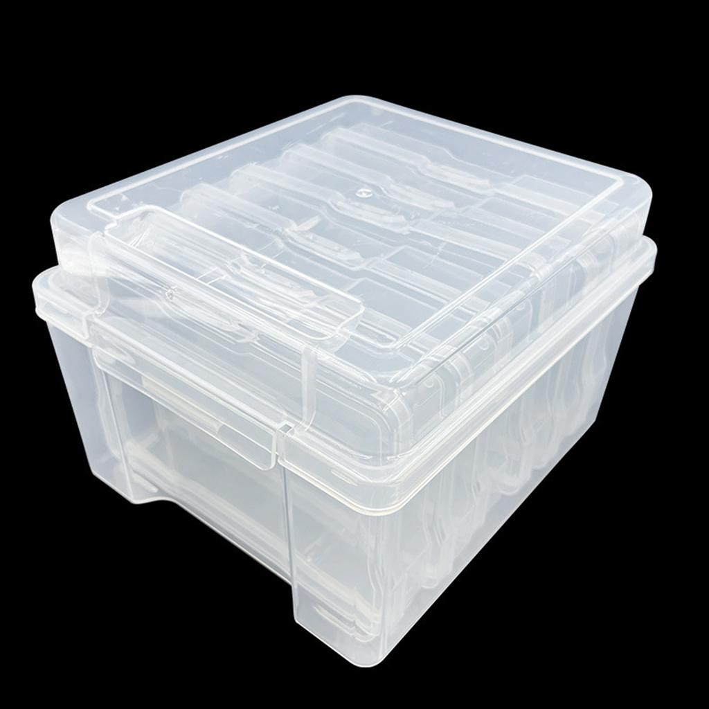 6 Layer Plastic Fishing Tool Box Baits Case Clear Fishing Lure Tackle Box Container Fishing Tool Gear Organizers