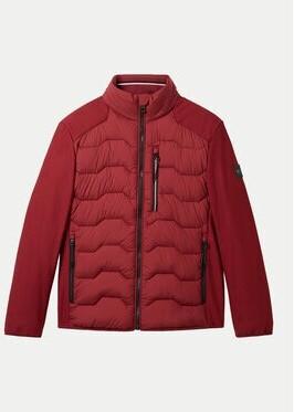 Mid-season Jacket Tom Tailor Hybrid Jacket with Stand-up Collar (1041308) Burgundy Dark Red