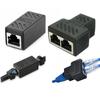 Network Cable Docking Plug Extender Female Coupler RJ45 Splitter Adapters Network Connector