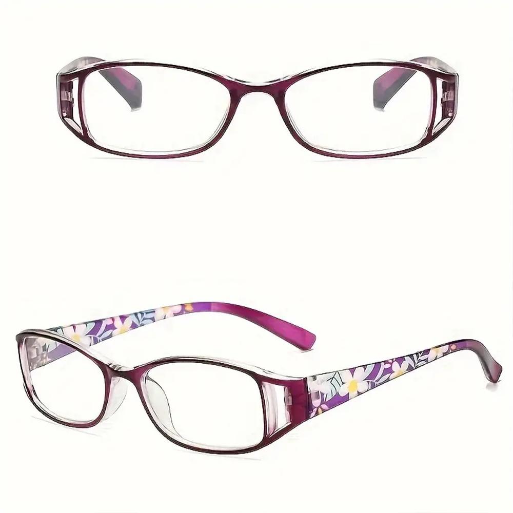 2pcs Women's Blue Light Blocking Reading Glasses +1.0 To +3.0 – Vintage HD PC Lens Stylish Elderly Readers