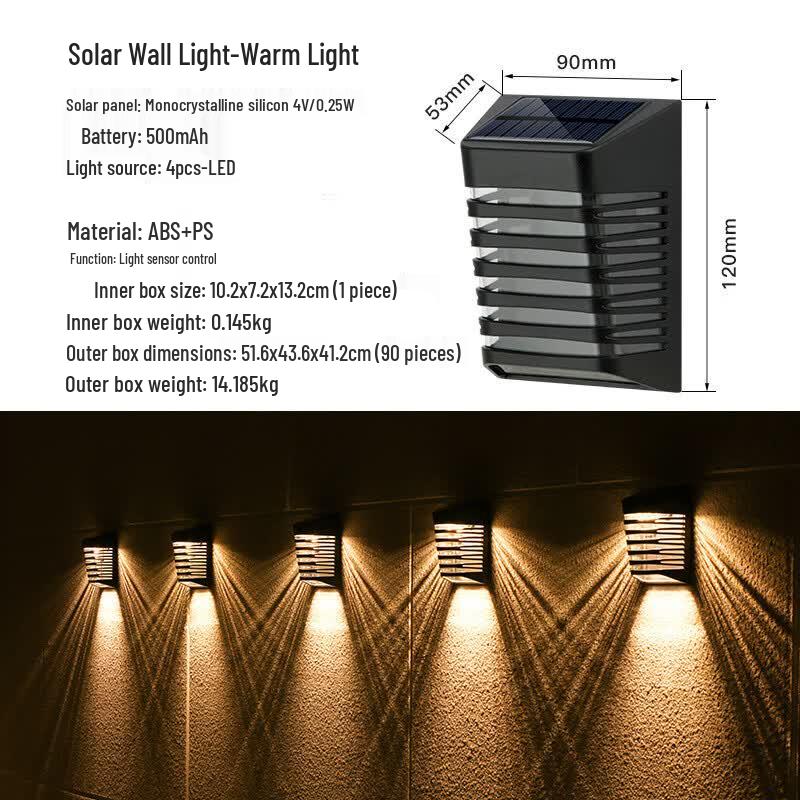 Lishi Solar Outdoor Wall Light