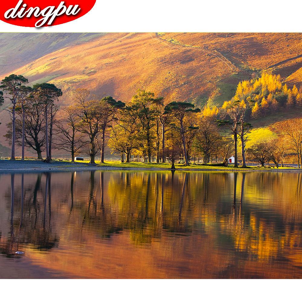 DINGPU Full Round Drill 5D DIY Diamond Painting "Flower " Embroidery Cross Stitch 5D Home Decor Gift