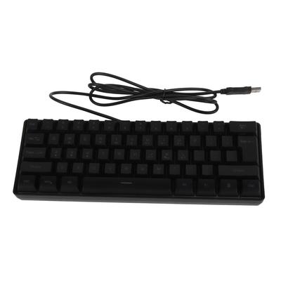 Mechanická klávesnica 61 kláves RGB podsvietenie Ultratenká Prenosná Drôtová klávesnica pre Domácnosti Kanceláriu