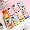 Cartoon L-Lulu Pig Phone Case For iPhone 17,16,15,14,13,12,11 Plus,Pro Max,Soft Silicone Black Cover