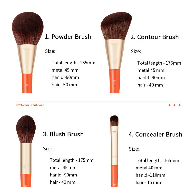 DUcare 9 stücke Make-Up Pinsel Set Foundation Powder Blush Lidschatten Concealer Lip Eye Make Up Pinsel Kosmetik Schönheit Werkzeuge