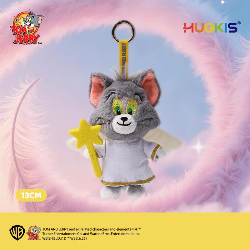 Tom & Jerry Plush Toys: Cat Pendant & Mouse Keychain Charms for Kids