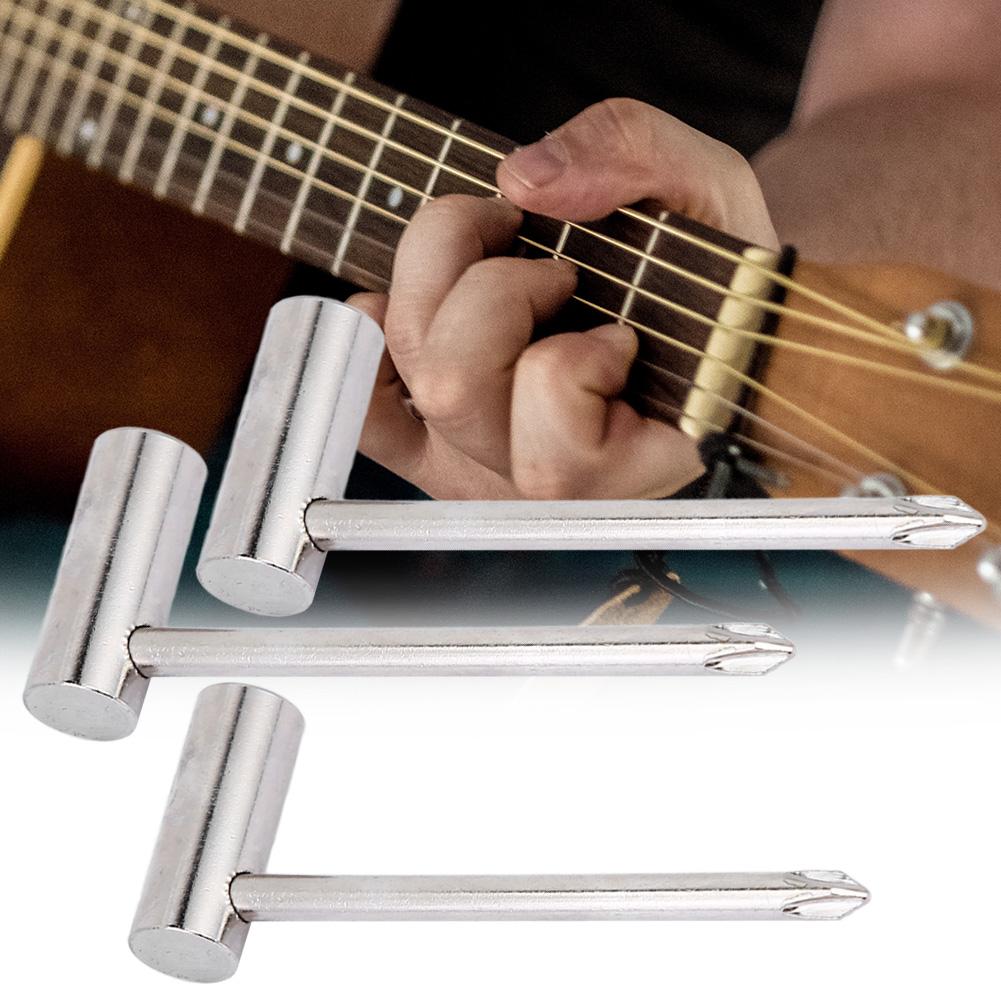 Metal Hex Wrench Adjustment Tool for Guitar Musical Instrument Accessory 7MM 8MM 6.35MM Silver