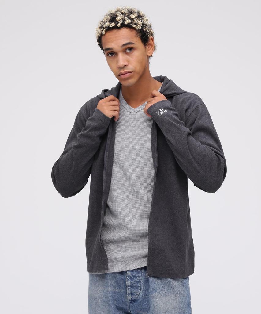 Avirex Daily Fullzip Rib Parka Size 019 Charcoal (6153641), XL,