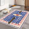 Bohemian Tibetischer Tiger Floral Teppich Nachttisch Bodenmatte Rutschfest Vintage Tier Teppich Marokkanische Teppiche für Wohnzimmer Dekorativ