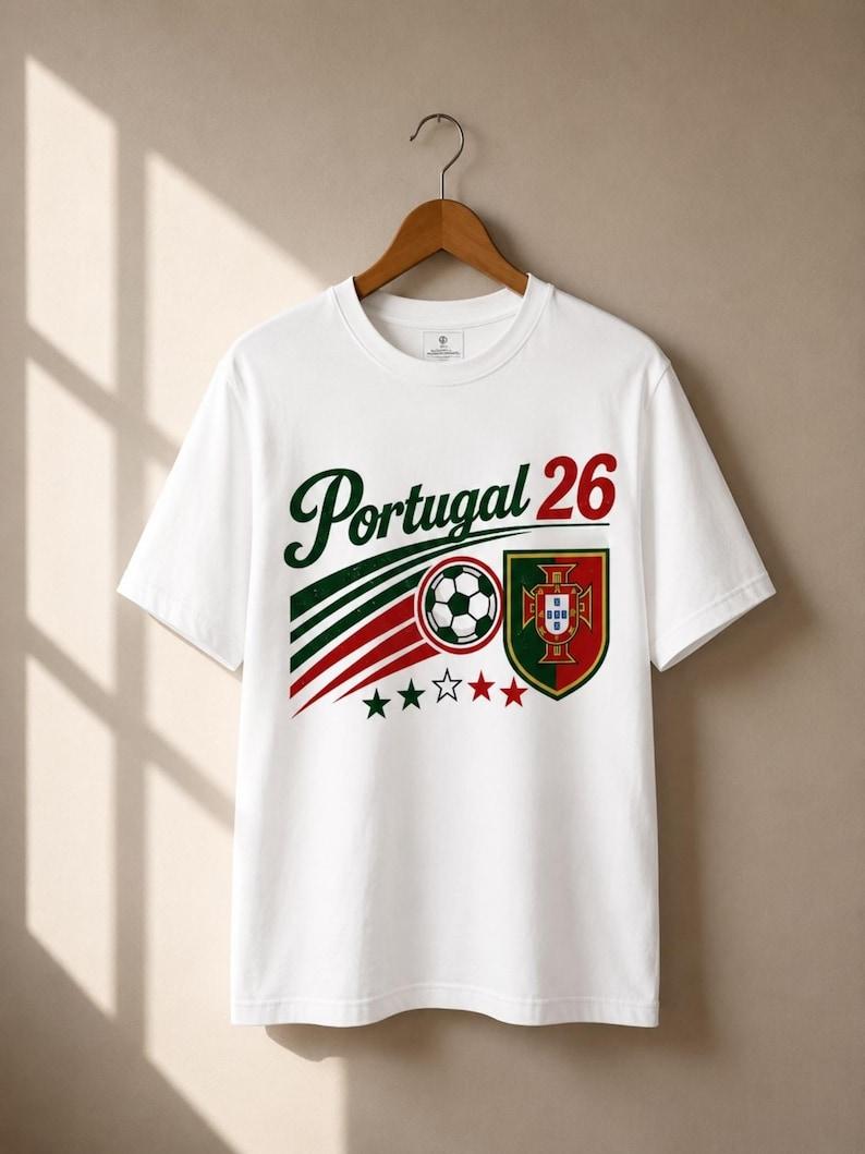 Retro Portugal National Soccer Cup T-Shirt, 90s World Cup 2026 Team Graphic Tee 3XL