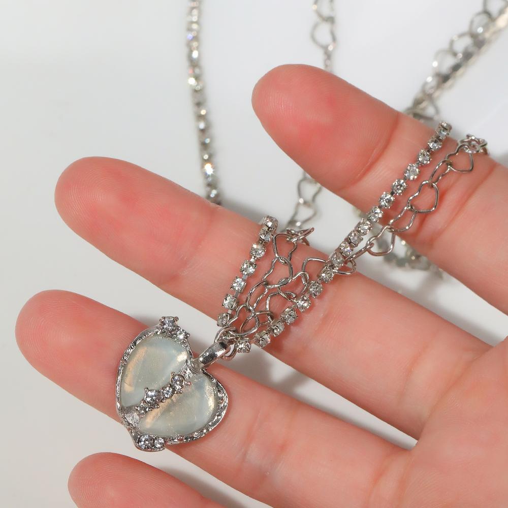 2023 Nytt halskjede Jenter Elegant Halskjede Mote Gem Party Allsidig Tilbehør Elegant Diamond Chain Star Luksus Halskjede