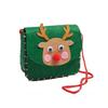 Non-woven Fabric DIY Christmas Bag Toy Creative Portable Elk Shoulder Bag  Christmas Gift