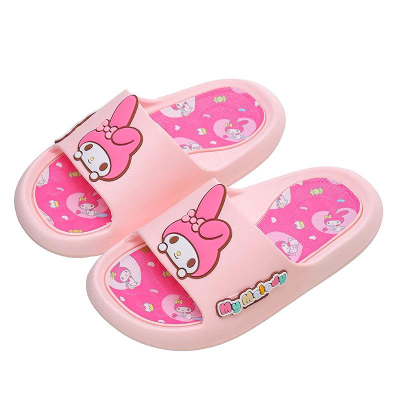 Genuine new children's slippers for summer, cute princess baby indoor home slippers for boys and girls, non-slip