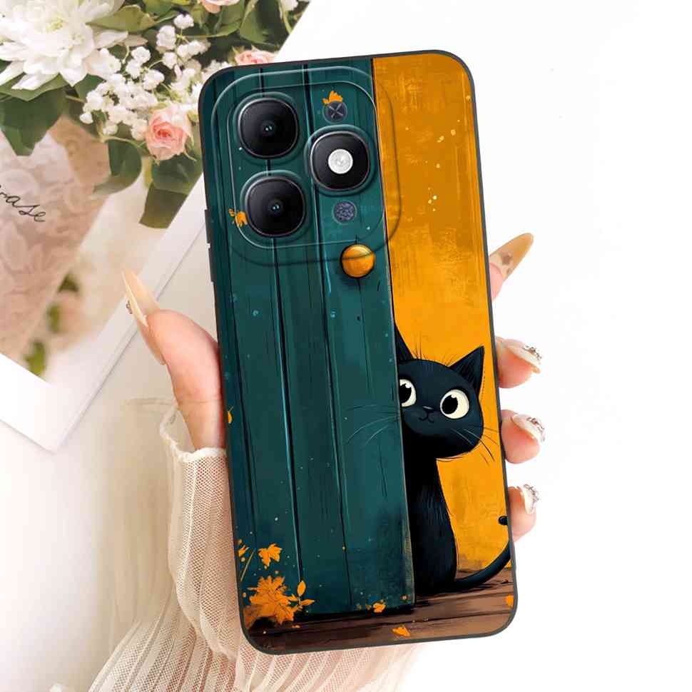 Für itel A90 4G A6610L Hülle Cartoon Freche Katze Silikon Rückseite Für Itel a90 ITEL A90 Stoßfeste Handyhüllen Fundas