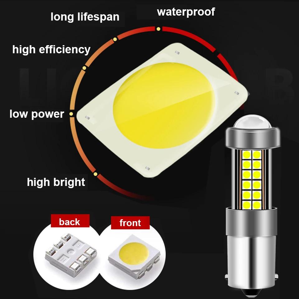 1Pcs Advanced P21W Led Car Light Bulb Ba15s 1156 Auto Signal Brake Reverse Lamp 54Smd 3030 12V White Drop Shipping Supported
