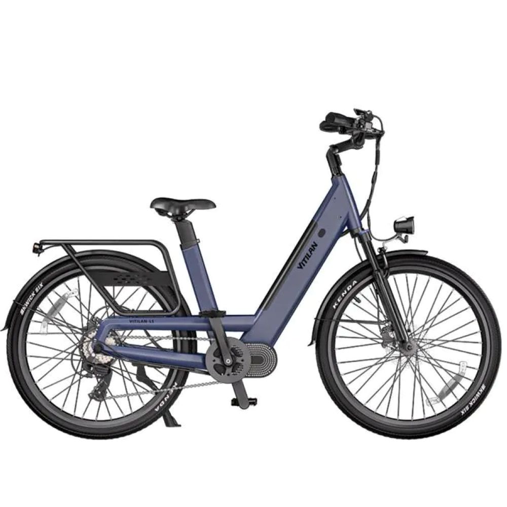 Electric bicycle VITILAN L5, 500W motor, 48V 15Ah battery, top speed 40 km/h, cruising range 100km, 26x 2.4-inch tires