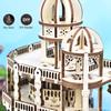 Neuestes 3D Holzpuzzle Mystery Island Spieluhr mit Licht DIY Bausatz für Erwachsene Kinder, Valentinstagsgeschenke