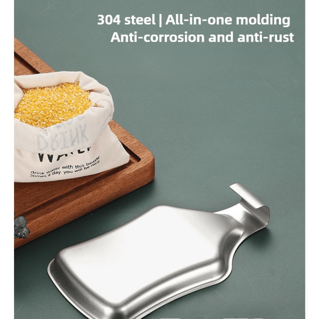 1pc Premium 304 Stainless Steel Kitchen Utensil Holder , Sleek, Easy to Clean Spoon Rest with Dotted Design, Perfect for Home Kitchens, Hotels