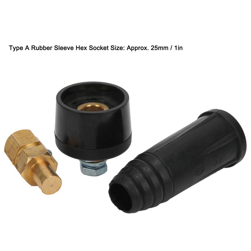 Quick Connector Socket and Plug Electric Welding Cable Connect Fittings Accessories 50-70