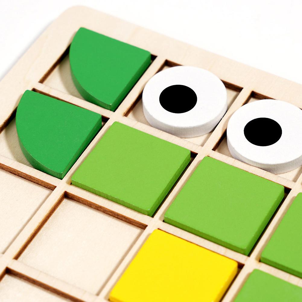 Children's 3D Wooden Block Puzzle Parent-Child Interactive Jigsaw Toy Gift for Children's Day