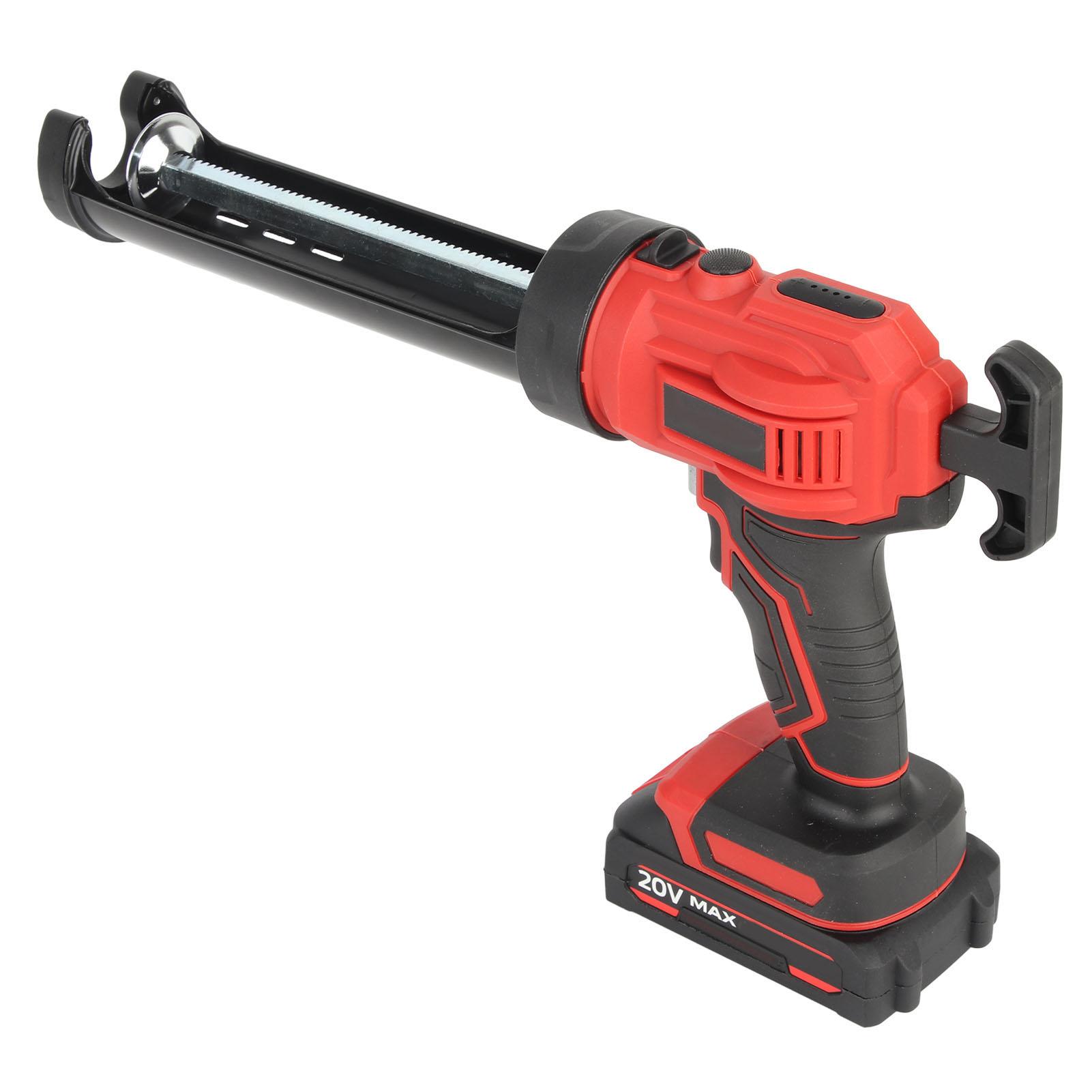 

Электрический клеевой пистолет, беспроводной пистолет для герметика, перезаряжаемый, 4-скоростной, регулируемый, электрический пистолет для герметика со светодиодной подсветкой для домашнего ремонта своими руками