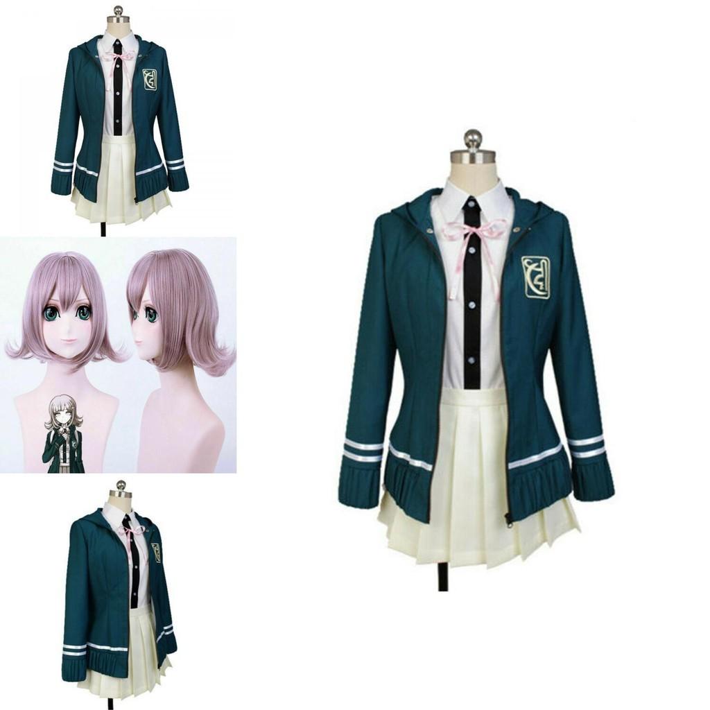 Konfor İçin Yumuşak Malzemeli Danganronpa Chiaki Nanami Cosplay Kostüm Üniforması