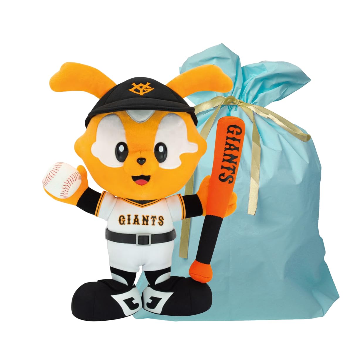 Yoshitoku Victory Jabbit S total Batter Plush Toy Official Licensed Comes in a Gift Bag Blue Color (30cm length) [Yomiuri Giants] Product, (with