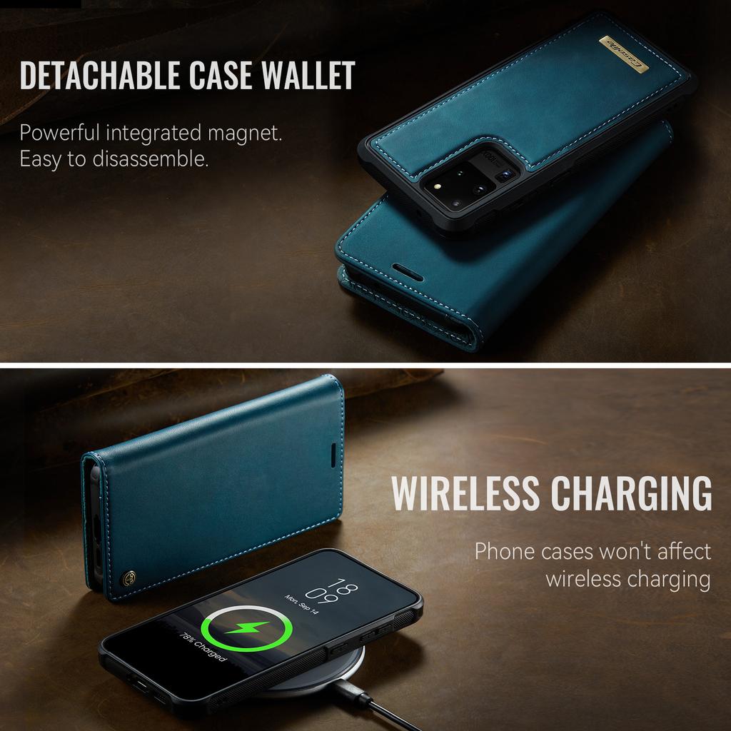 For Samsung Galaxy S20 Ultra Case CASEME C49 Compatible with MagSafe RFID Blocking Detachable Wallet Leather Phone Cover