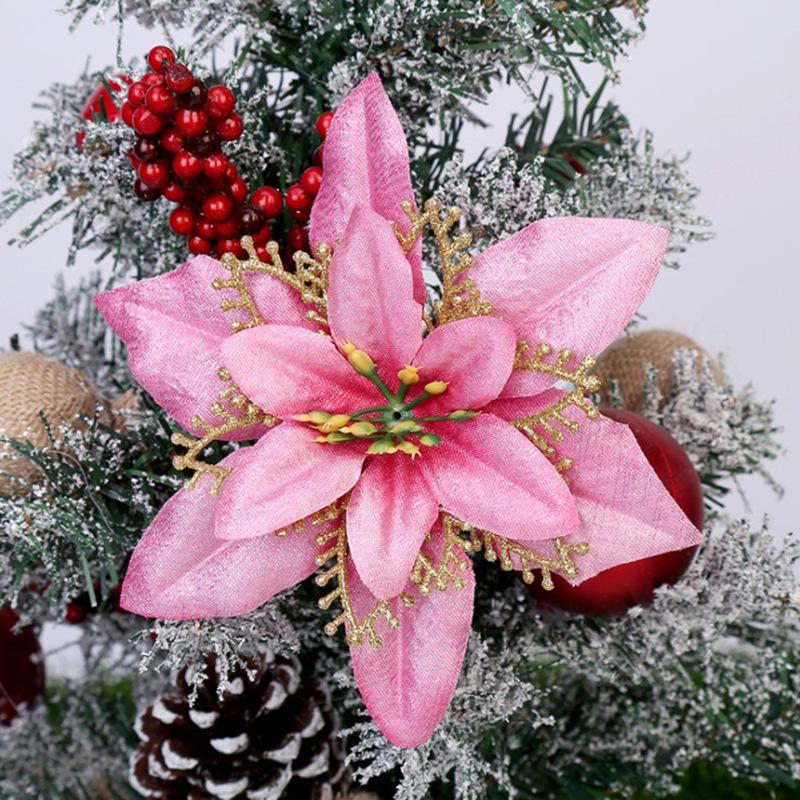 Multicolor Christmas Flower Tree Ornaments - DIY Holiday Decoration Gifts