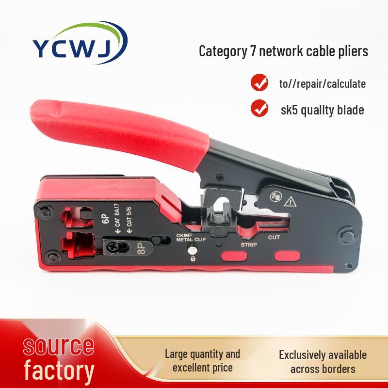 Multi-Function Category 5, 6, 7 Crimping and Wire Stripping Pliers for RJ45