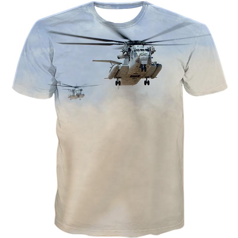 Cooles 3D-gedrucktes Kampfflugzeug-T-Shirt für Herren Sommer Flugzeugfans Freizeit Sport Fitness T-Shirts Tops Kurzarm T-Shirts