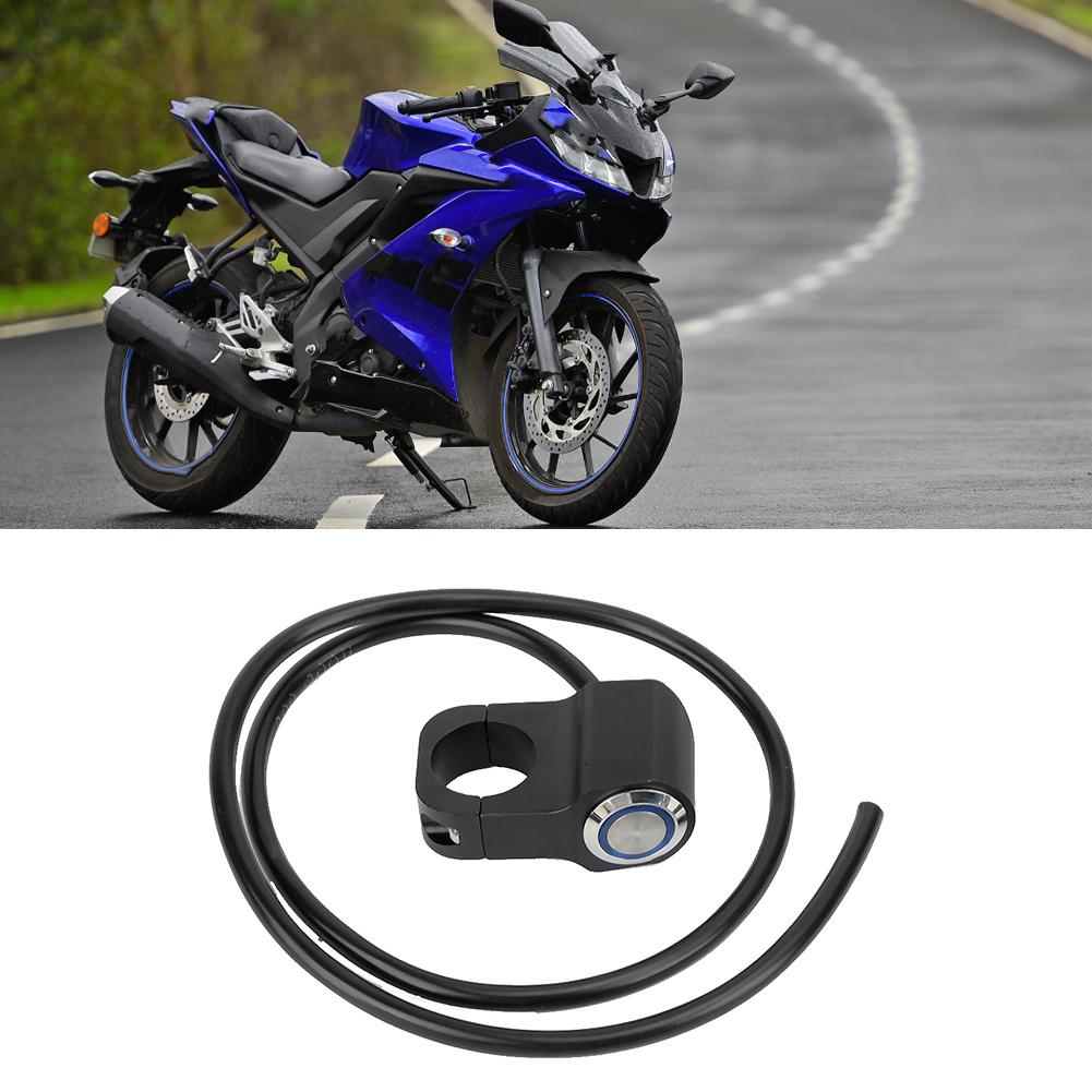 22mm 0.87in Waterproof Steel Spotlights Headlight Handlebar Switch for Motorcycle ATV
