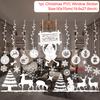 Cartoon Christmas Window Glass Stickers 2025 Christmas Decoration for Home Living Room Wall Decor 2025 Happy New Year Stickers