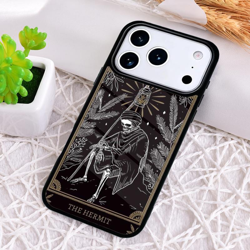 Tarot Card The Hermit Shockproof Phone Case for iPhone 17 Air 16e 15 11 12 14 13 Pro Max Cover Coque
