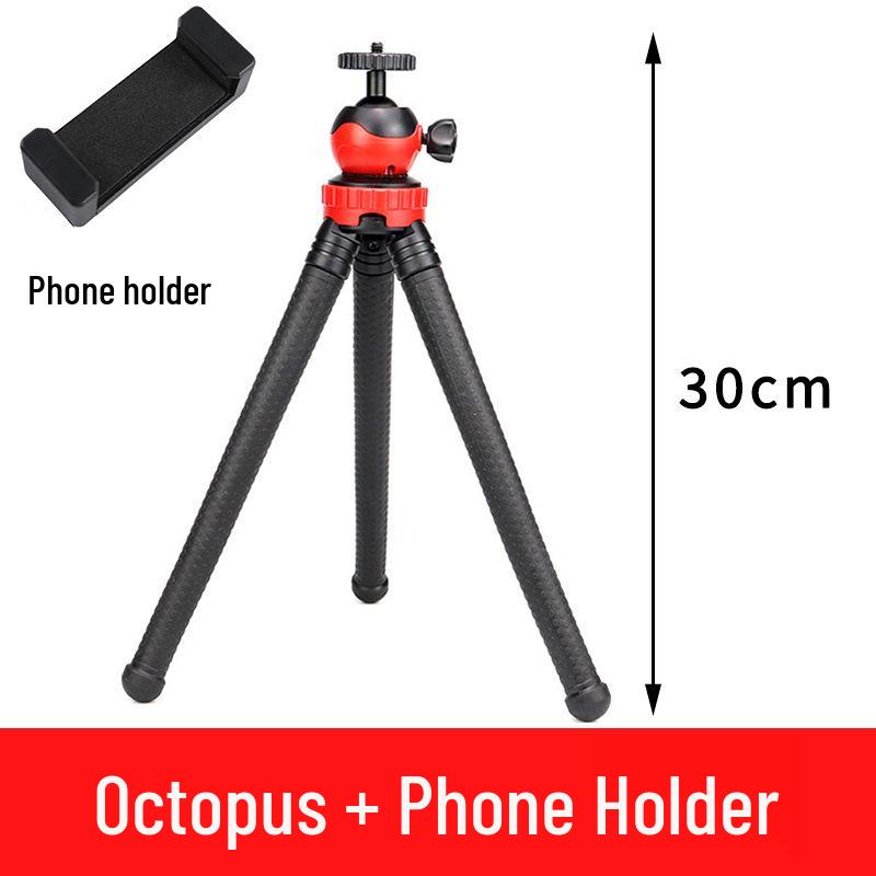 Versatile Flexible Octopus Tripod for Phones & Cameras - Outdoor/Indoor Stand for Selfie, Mirrorless DSLR, Live Streaming