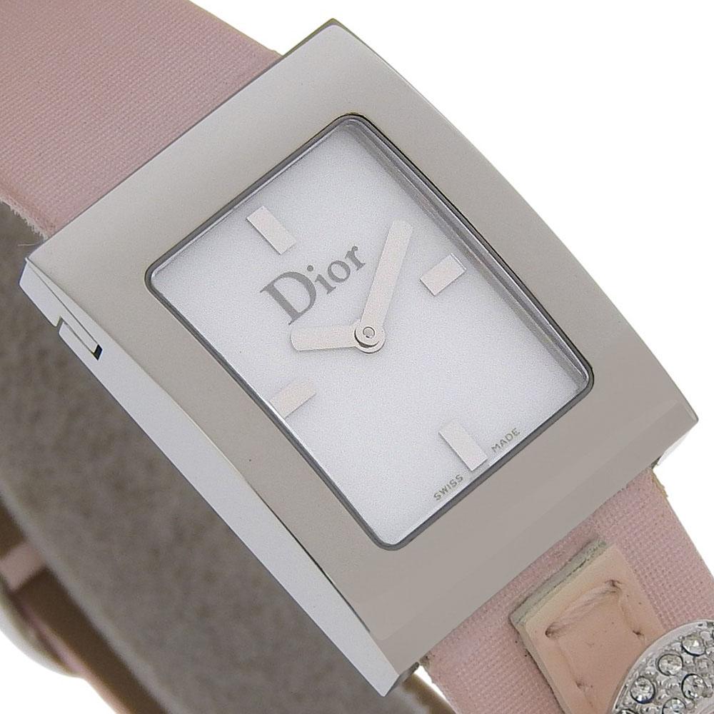 Dior Maris Watches D78-109 White shellDial Stainless Steel/leather Quartz Analog display Women Used