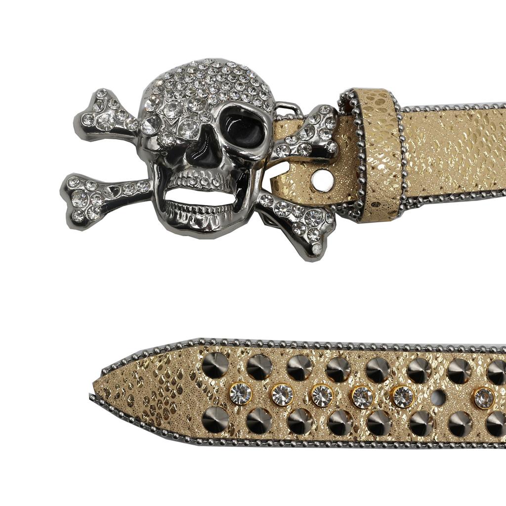 Belt Men'S Rhinestone Belt Women'S Inlaid Full Diamond Waist Seal Personality Street Fashion Internet Celebrity Style Belt Men'S